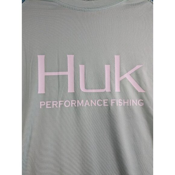 Huk Shirt Mens Medium Performance Fishing Long Sleeve Double Header Camo - Picture 13 of 14